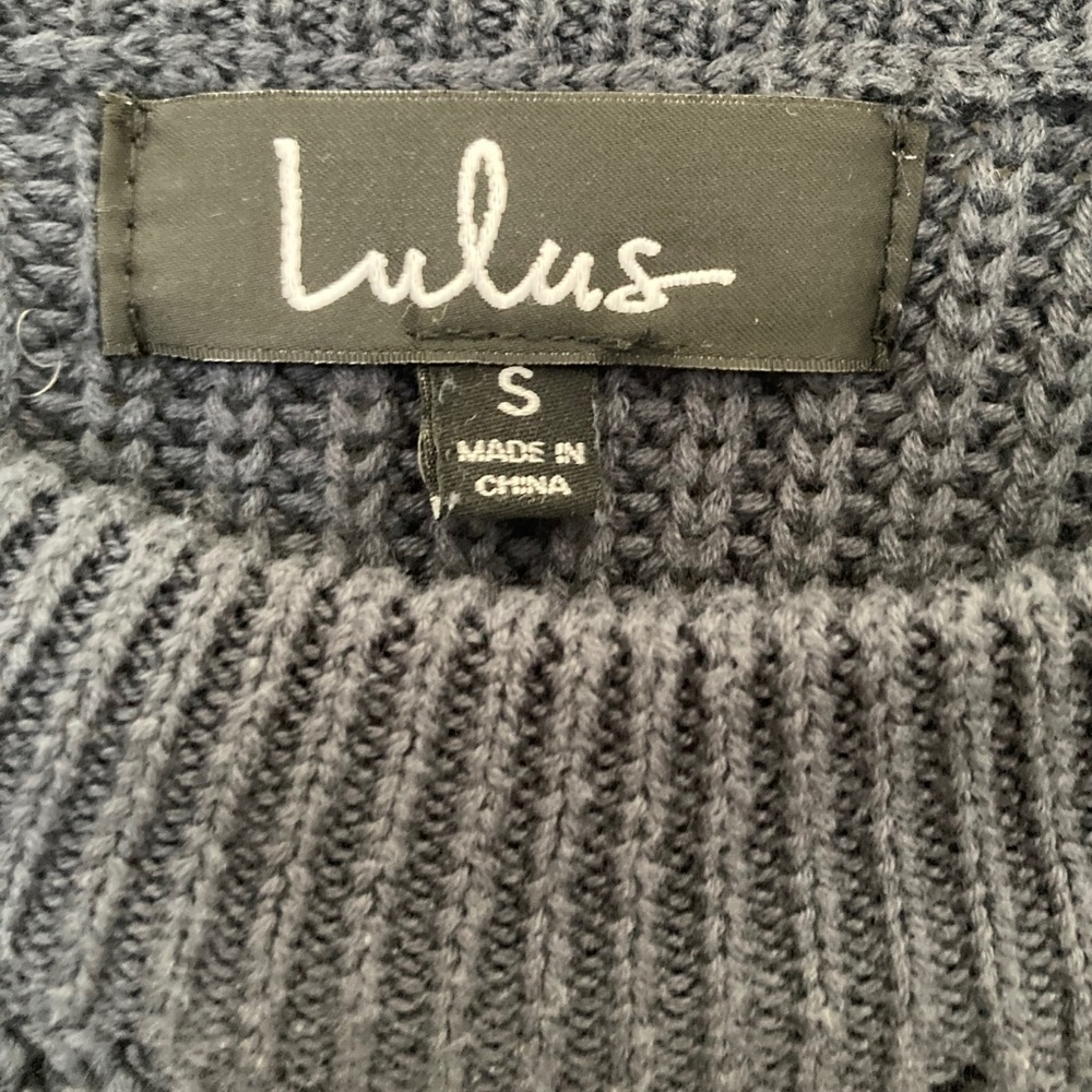 Lulus Navy Blue Sweater - Picture 2 of 7